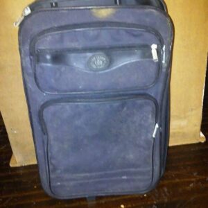 Travel Carry On Suitcase Bag on wheels (Dark Navy Blue)
